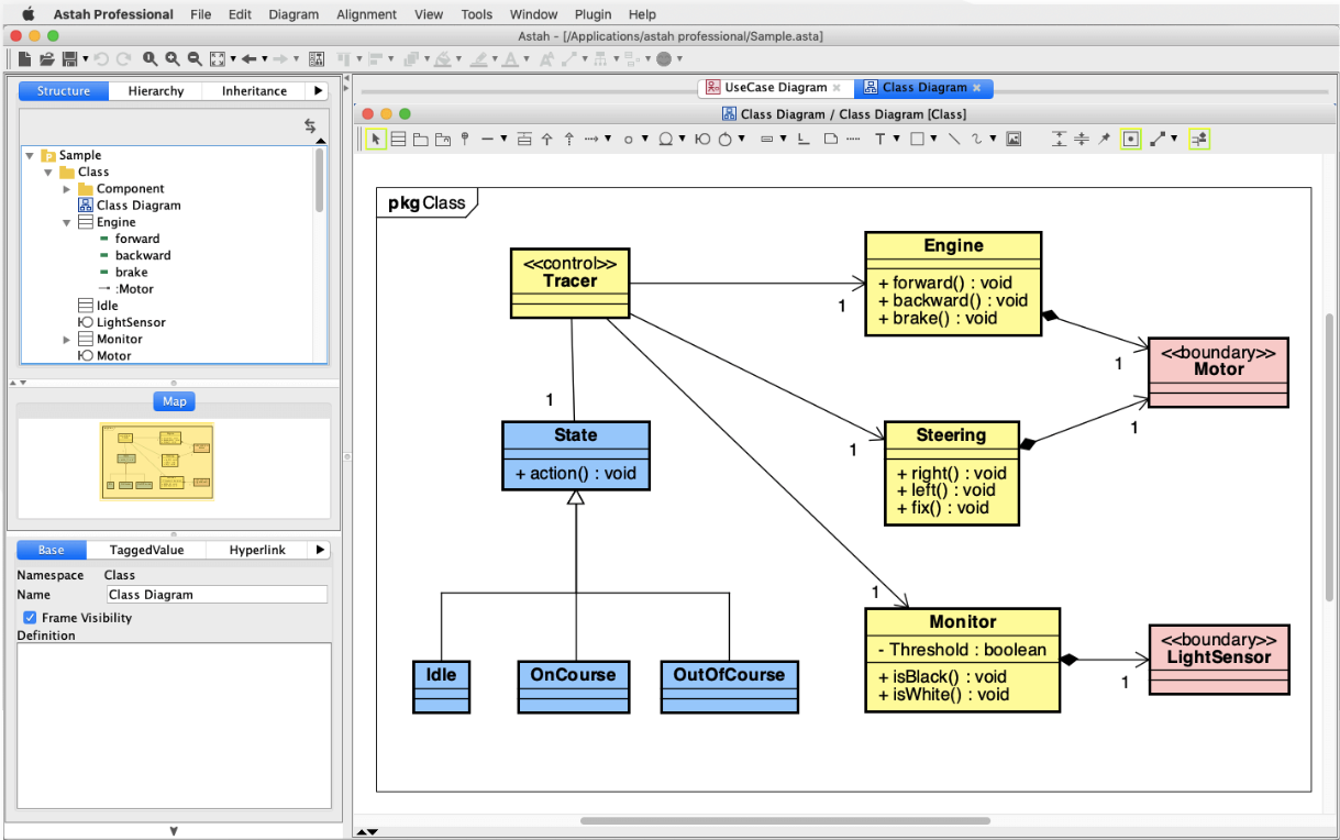 screenshot of Astah UML